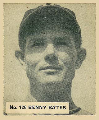 1936 Goudey World Wide Gum Benny Bates #126 Baseball Card