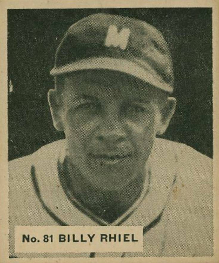 1936 Goudey World Wide Gum Billy Rhiel #81 Baseball Card