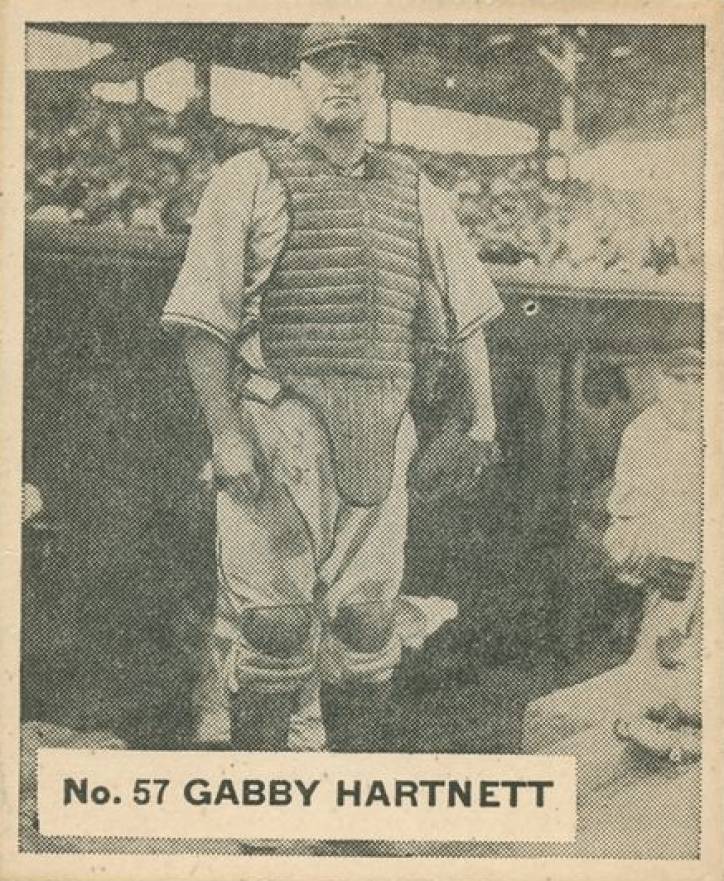 1936 Goudey World Wide Gum Gabby Hartnett #57 Baseball Card