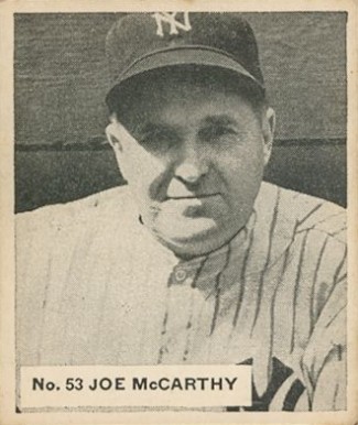 1936 Goudey World Wide Gum Joe McCarthy #53 Baseball Card