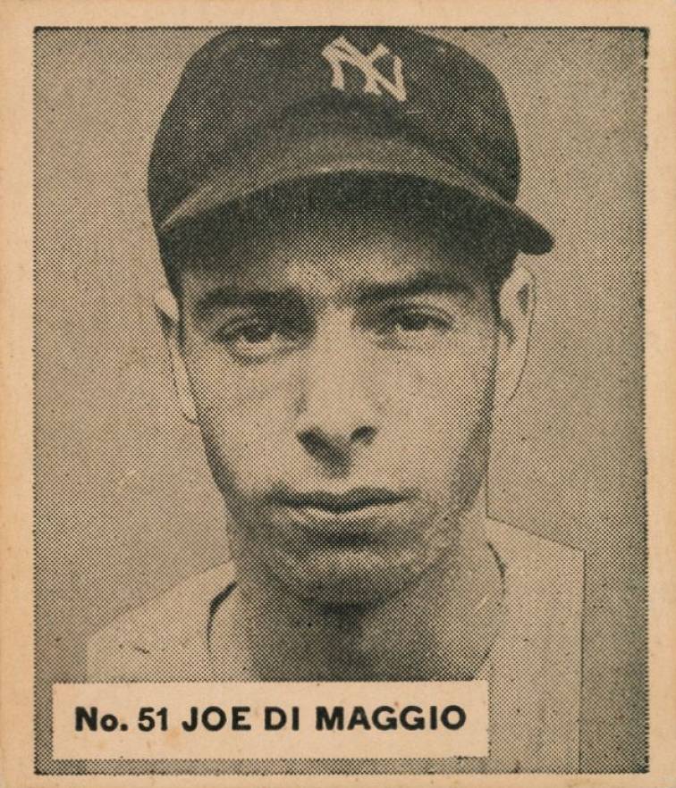 1936 Goudey World Wide Gum Joe DiMaggio #51 Baseball Card