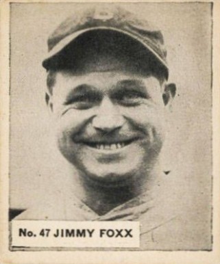 1936 Goudey World Wide Gum Jimmie Foxx #47 Baseball Card