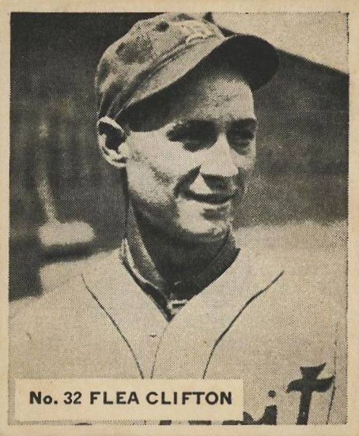 1936 Goudey World Wide Gum Flea Clifton #32 Baseball Card