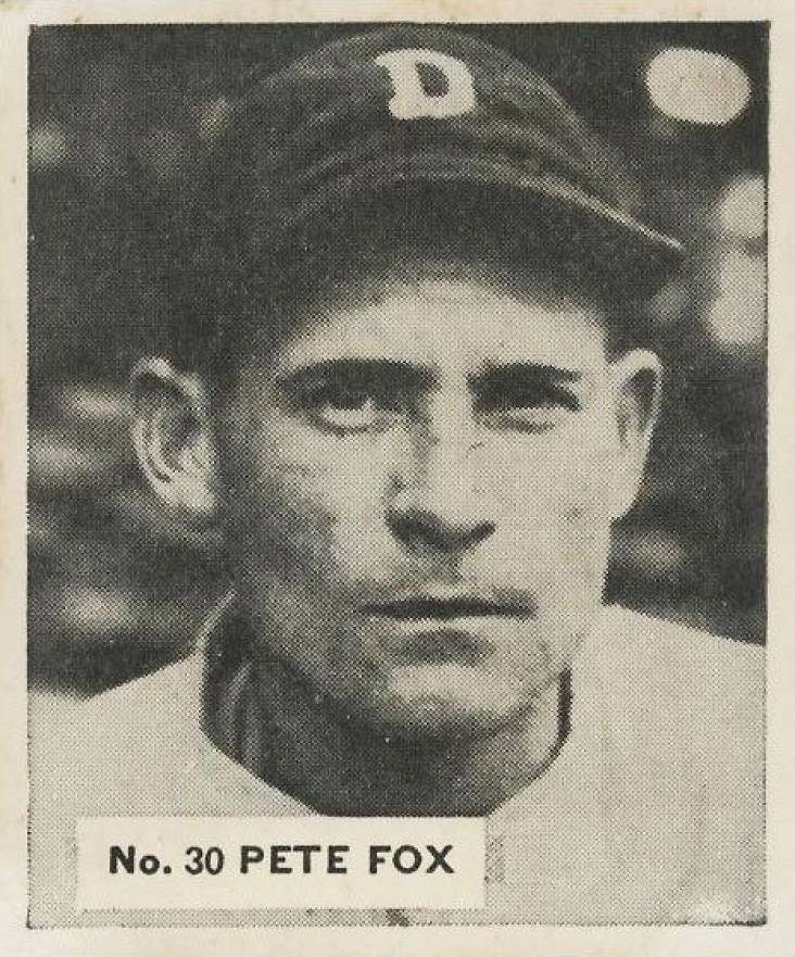 1936 Goudey World Wide Gum Pete Fox #30 Baseball Card