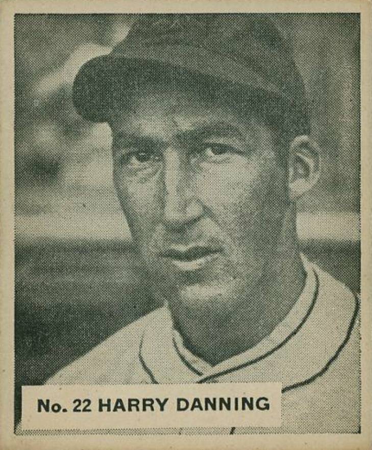 1936 Goudey World Wide Gum Harry Danning #22 Baseball Card