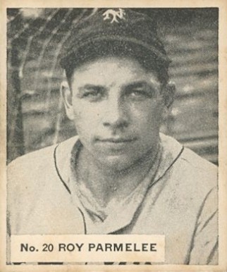 1936 Goudey World Wide Gum Roy Parmelee #20 Baseball Card