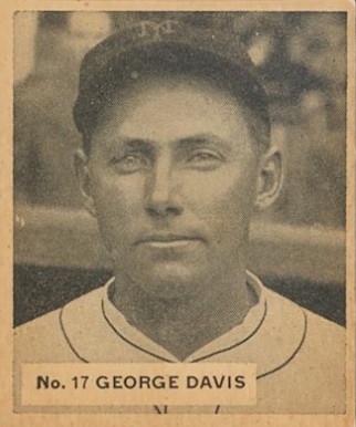 1936 Goudey World Wide Gum George Davis #17 Baseball Card