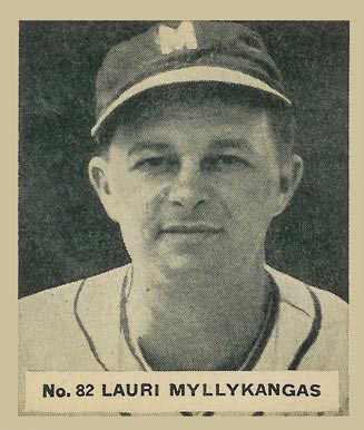 1936 Goudey World Wide Gum Lauri Myllykangas #82 Baseball Card