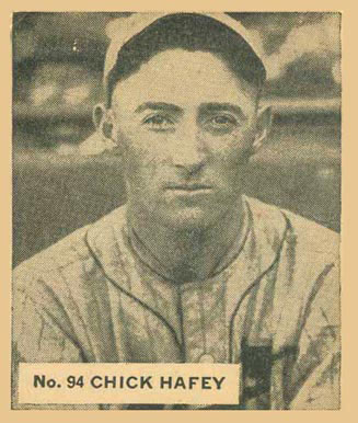 1936 Goudey World Wide Gum Chick Hafey #94 Baseball Card