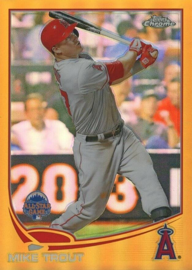 2013 Topps Chrome Update Mike Trout #MB-9 Baseball Card