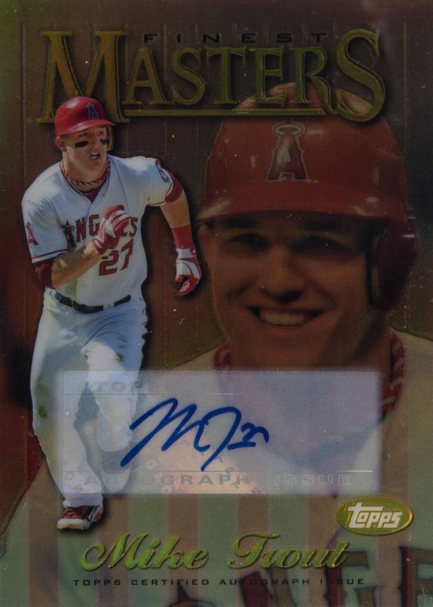 2013 Finest Masters Refractors Mike Trout #M-MT Baseball Card