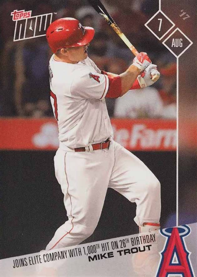 2017 Topps Now  Mike Trout #456 Baseball Card