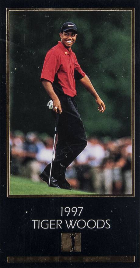 1998 Champions of Golf Masters Collection Tiger Woods # Golf Card