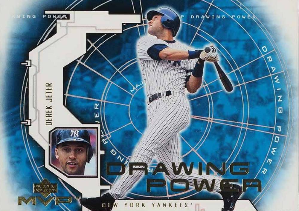 2001 Upper Deck MVP Drawing Power Derek Jeter #DP8 Baseball Card