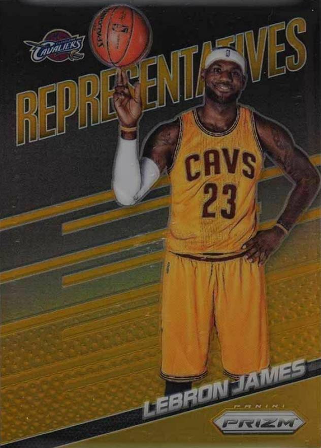 2014 Panini Prizm Representatives LeBron James #9 Basketball Card