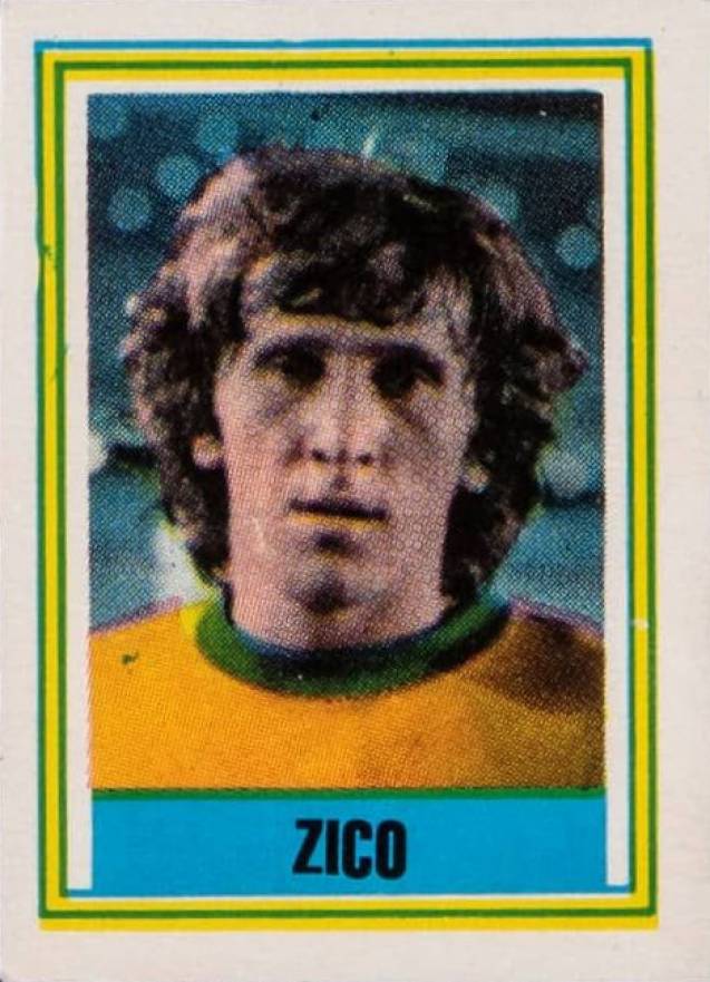 1976 Saravan Campeonato Nacional Copa Brasil Zico #8 Soccer Card