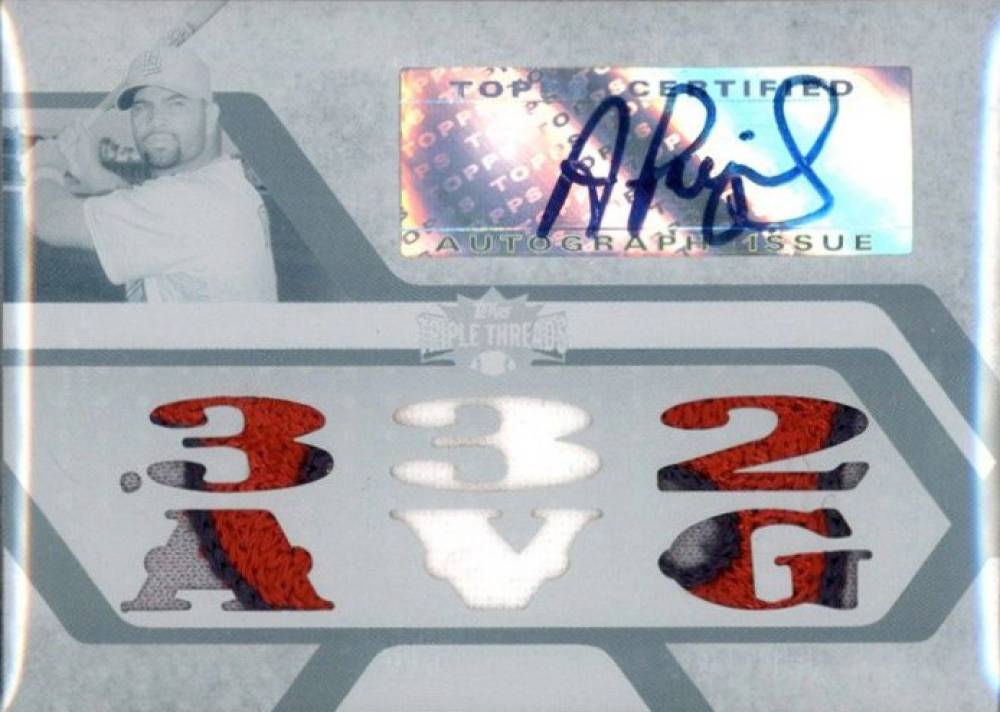 2008 Topps Triple Threads Relics Autographs Albert Pujols #173 Baseball Card