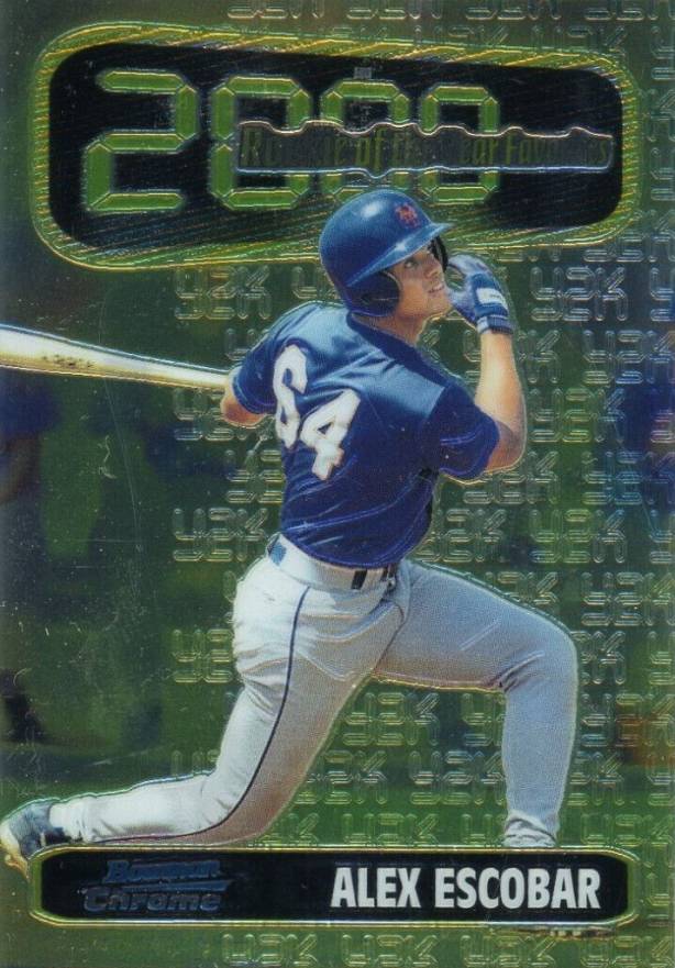 1999 Bowman Chrome Roy Favorites Alex Escobar #ROY5 Baseball Card
