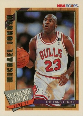 1992 Hoops Supreme Court Michael Jordan #SC1 Basketball Card