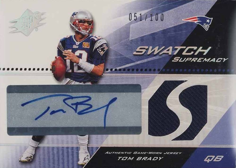 2004 SPx Swatch Supremacy Tom Brady #SWATB Football Card