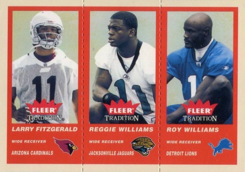2004 Fleer Tradition Larry Fitzgerald/Reggie Williams/Roy Williams #352 Football Card