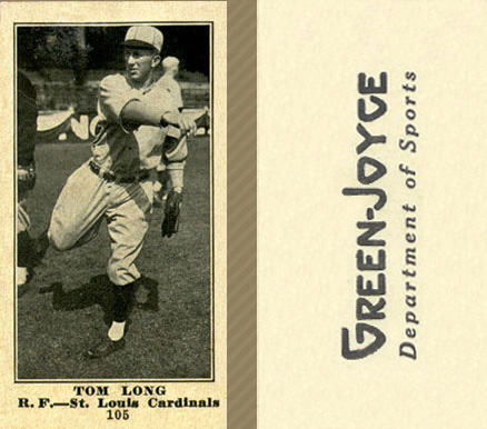 1916 Green-Joyce Tom Long #105 Baseball Card