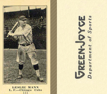 1916 Green-Joyce Leslie Mann #111 Baseball Card