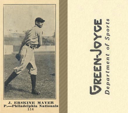 1916 Green-Joyce J. Erskine Mayer #114 Baseball Card