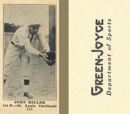1916 Green-Joyce John Miller #121 Baseball Card