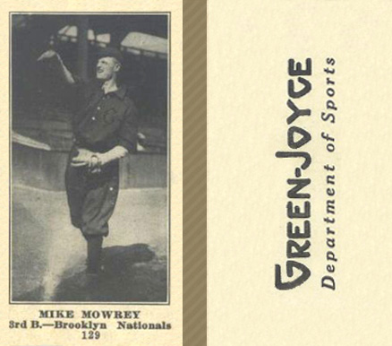 1916 Green-Joyce Mike Mowrey #129 Baseball Card
