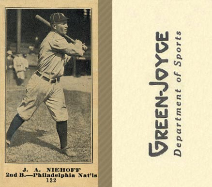 1916 Green-Joyce J. A. Niehoff #132 Baseball Card