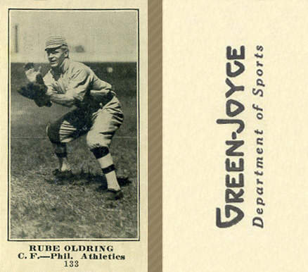 1916 Green-Joyce Rube Oldring #133 Baseball Card