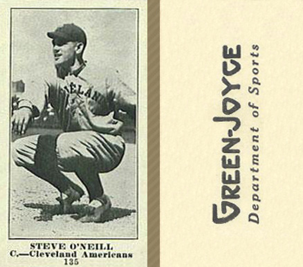 1916 Green-Joyce Steve O'Neill #135 Baseball Card