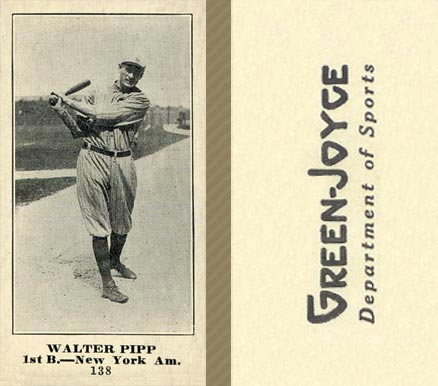 1916 Green-Joyce Walter Pipp #138 Baseball Card