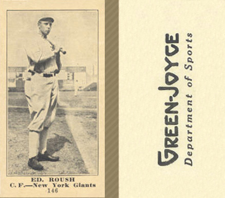 1916 Green-Joyce Ed. Roush #146 Baseball Card