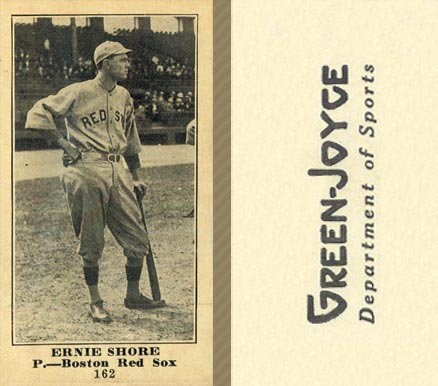 1916 Green-Joyce Ernie Shore #162 Baseball Card
