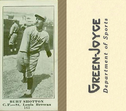 1916 Green-Joyce Burt Shotton #163 Baseball Card