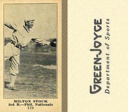 1916 Green-Joyce Milton Stock #170 Baseball Card
