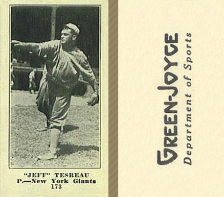 1916 Green-Joyce Jeff Tesreau #173 Baseball Card