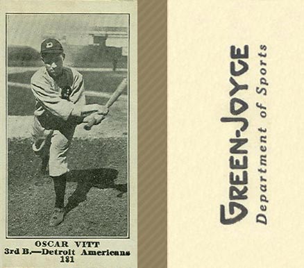 1916 Green-Joyce Oscar Vitt #181 Baseball Card