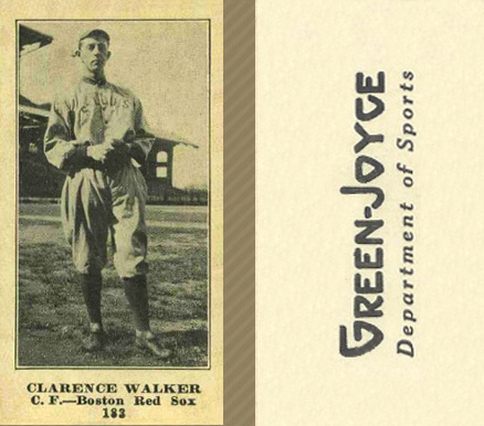 1916 Green-Joyce Clarence Walker #183 Baseball Card