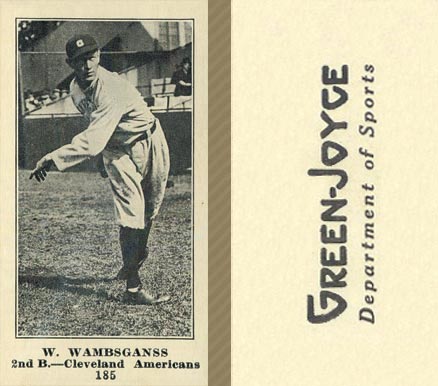 1916 Green-Joyce W. Wambsganss #185 Baseball Card