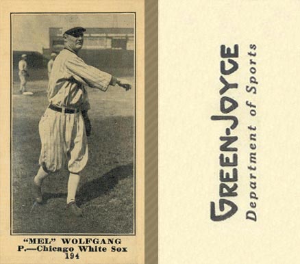 1916 Green-Joyce Mel Wolfgang #194 Baseball Card