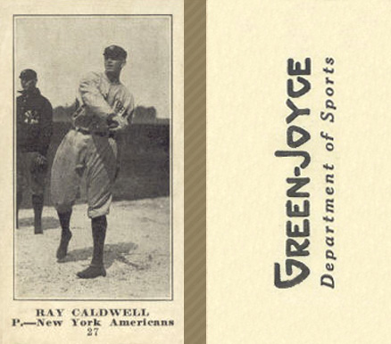 1916 Green-Joyce Ray Caldwell #27 Baseball Card