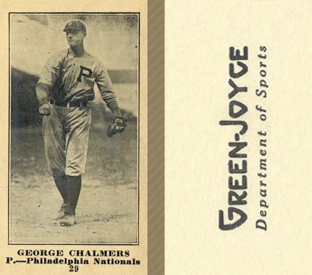 1916 Green-Joyce George Chalmers #29 Baseball Card