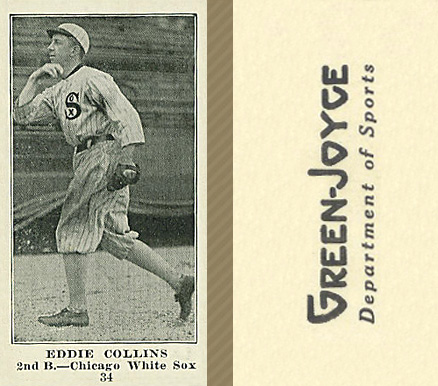 1916 Green-Joyce Eddie Collins #34 Baseball Card