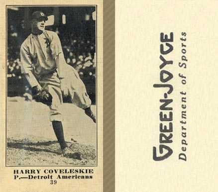 1916 Green-Joyce Harry Coveleskie #39 Baseball Card