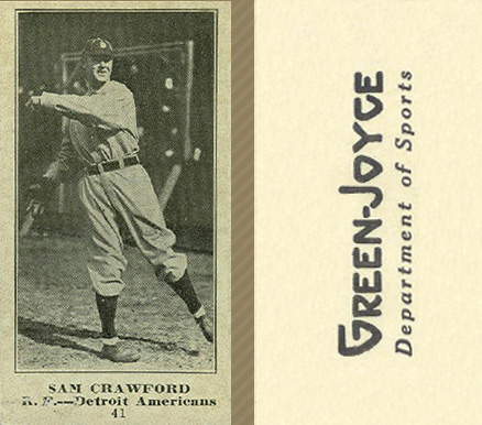 1916 Green-Joyce Sam Crawford #41 Baseball Card