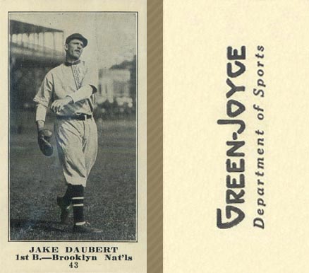 1916 Green-Joyce Jake Daubert #43 Baseball Card