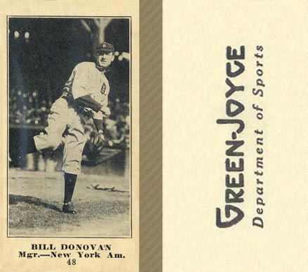 1916 Green-Joyce Bill Donovan #48 Baseball Card